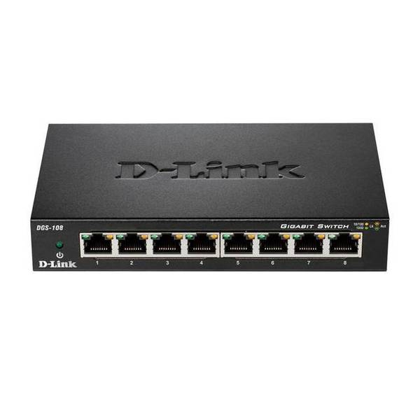 D-Link 8-Port Gigabit Ethernet Desktop Switch DGS-108